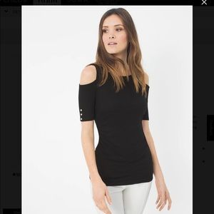 White House Black market cold shoulder shirt